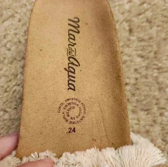 Mardelagua Bohemian Slide On Sandals Shoes Tan Beige Size 7 - Picture 6 of 6